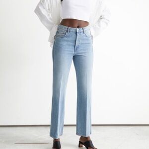 & Other Stories Women’s Organic Cotton 'The Key Cut' Jeans Size 26 Rigid Denim